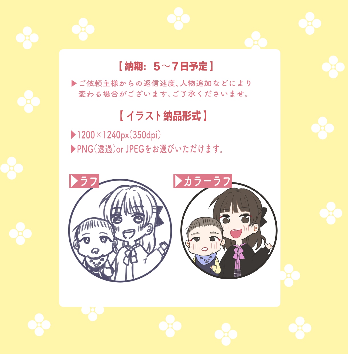 ふんわり可愛い♡親子の似顔絵アイコン描きます SNS/Instagram/x/グッズ/鑑賞/プレゼントなど イメージ4