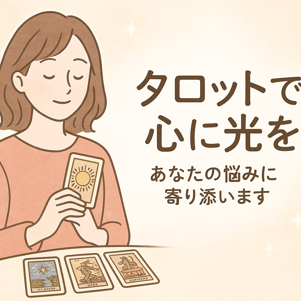 タロットカードで未来のヒントを導きます 即日対応！恋愛、仕事、人間関係など何でもご相談下さい。 イメージ1