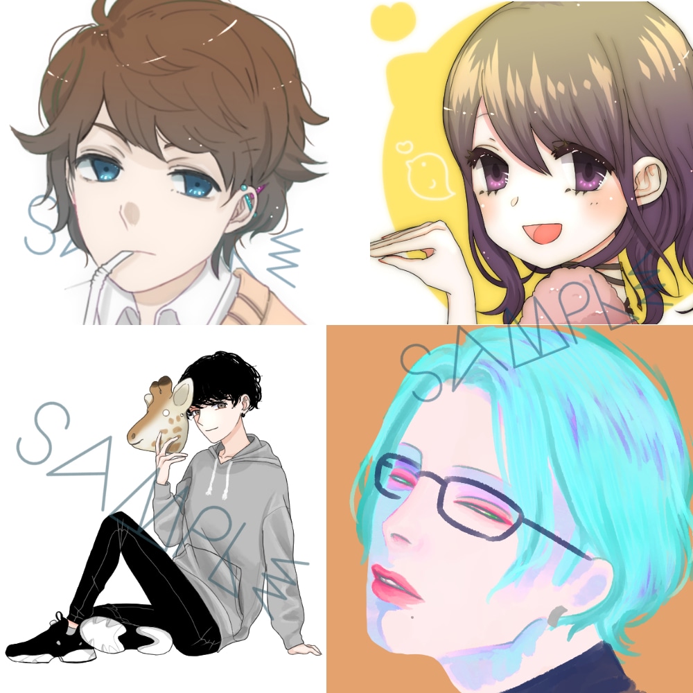 男女キャラのイラスト作成承ります 自分だけのオリジナルのイラストを希望している方に☺︎︎ イメージ3
