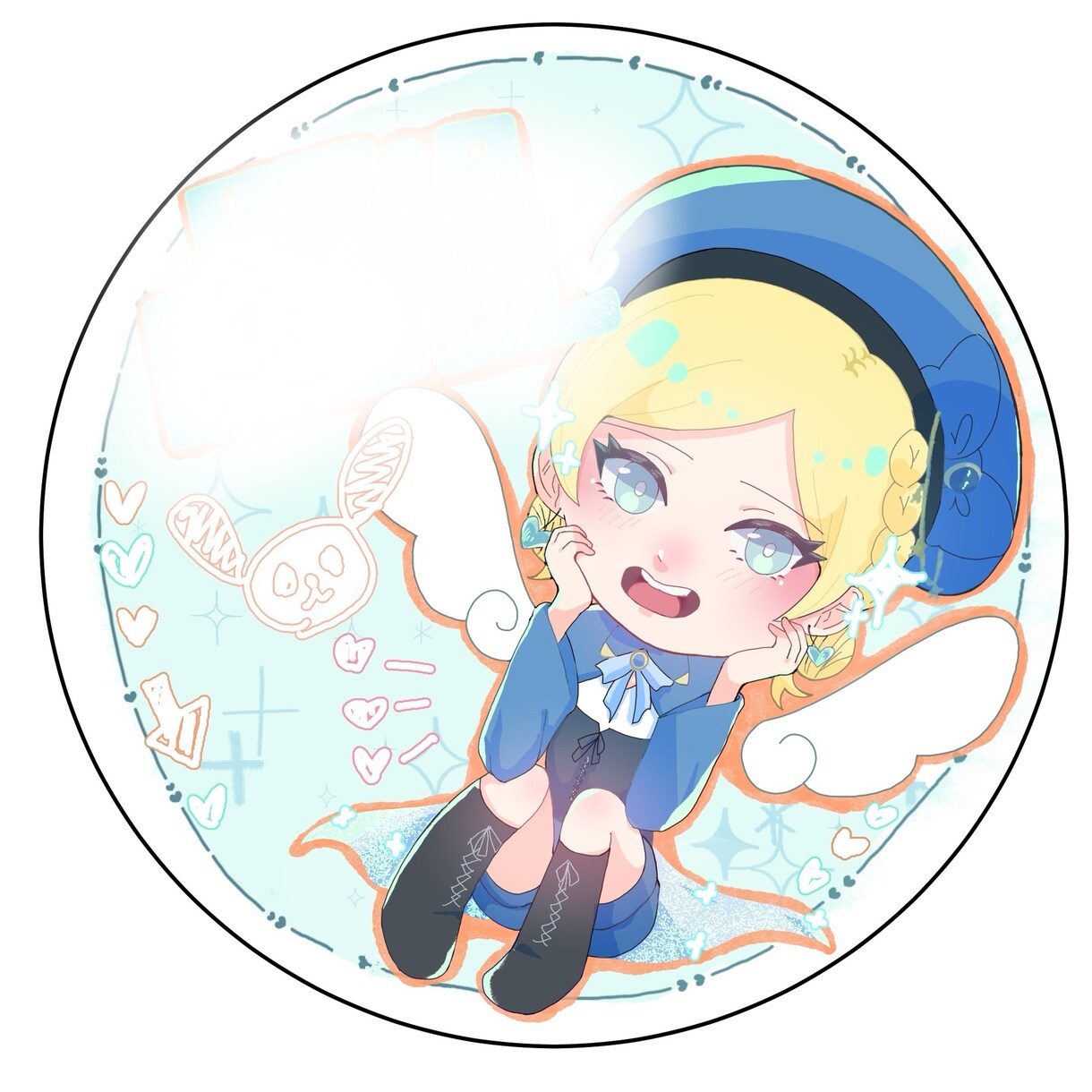 アイコン/サムネ/グッズ/立ち絵イラスト作成します 淡い厚塗り水彩のような雰囲気のイラストです イメージ4