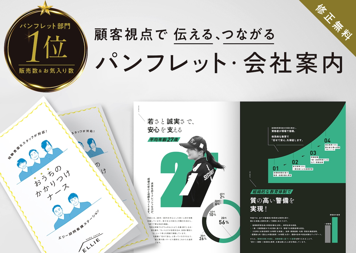 顧客起点で考えるシンプル強いパンフレット制作します パンフ部門販売数1位【会社案内・リーフレット・学校案内】 イメージ1