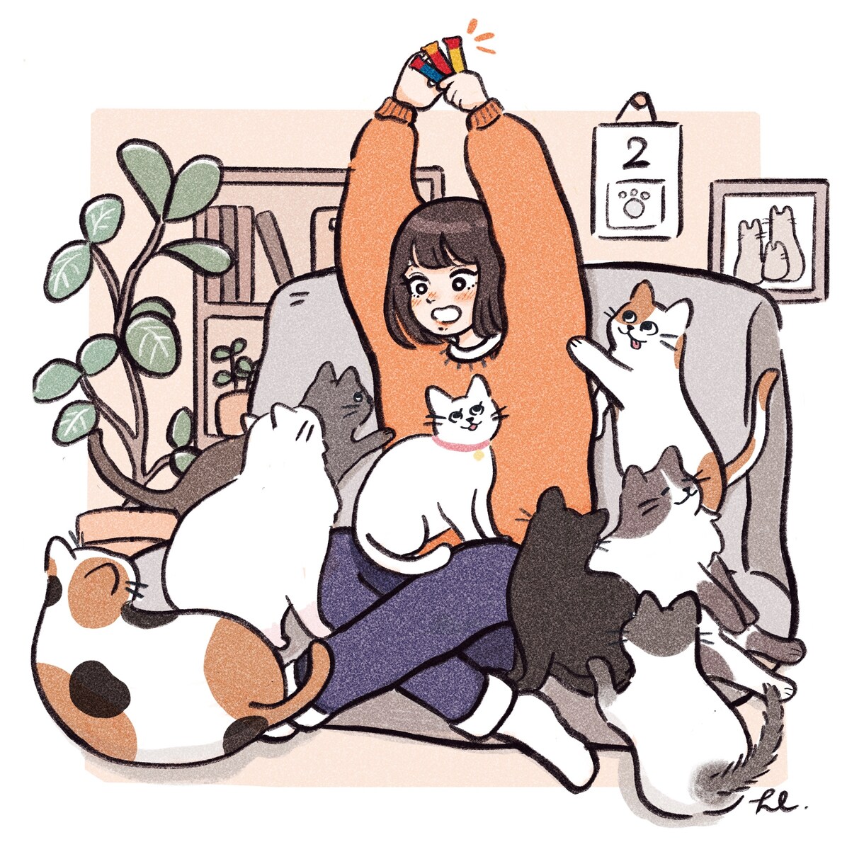 アイコンや挿絵に！ゆるぽっぷなイラスト作成致します SNSアイコン、グッズや挿し絵等OK！ イメージ2