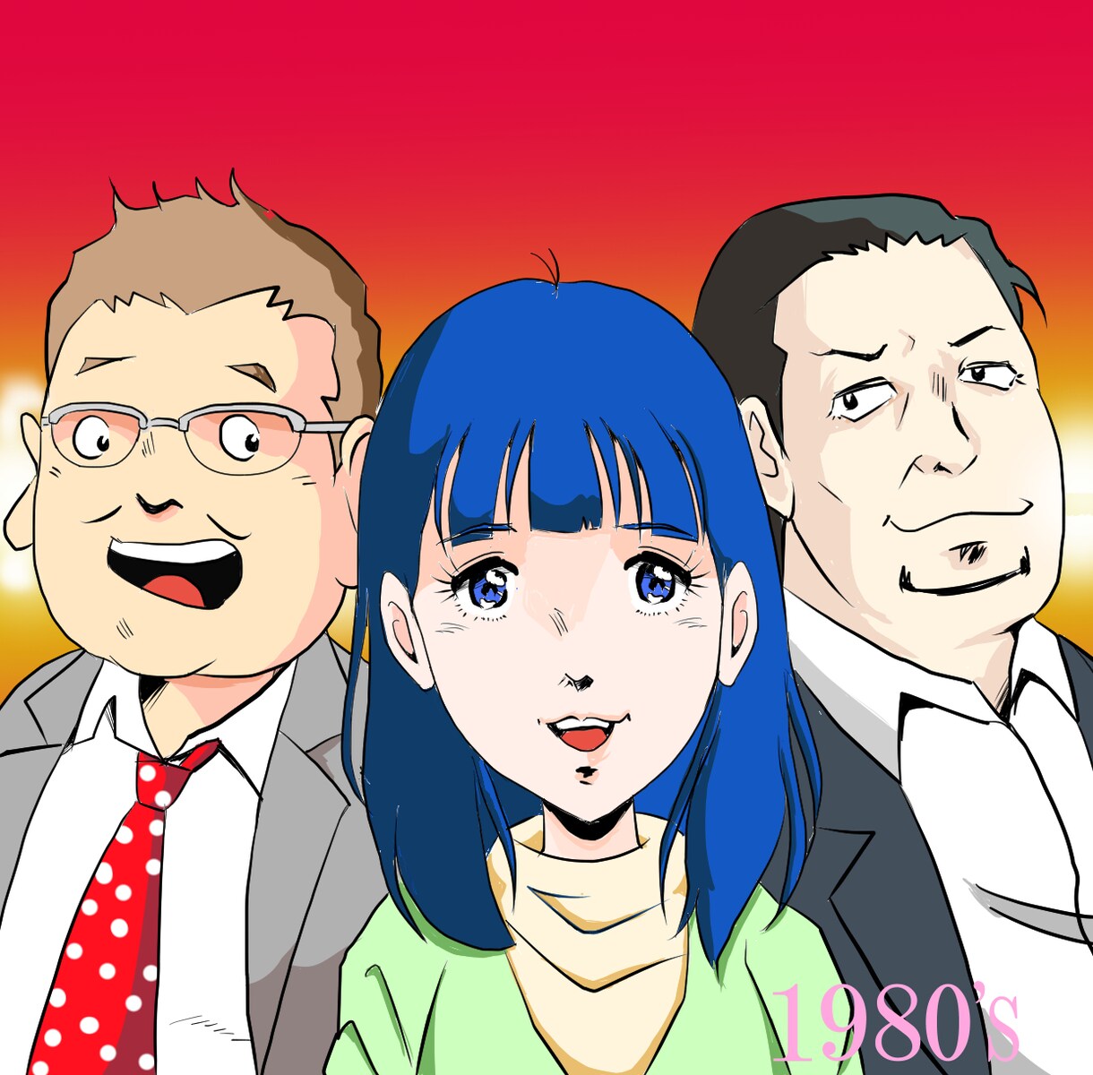 年代別・アニメの作画風似顔絵を描きます あなたもあの時のキャラクター風に！ イメージ3