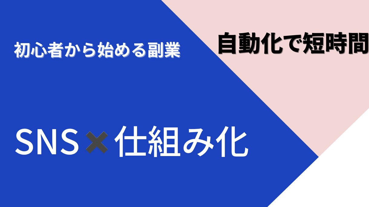 SNS×副業【短時間で効率よく稼ぐ方法】を教えます 仕組みで稼ぐ決定版！初心者歓迎 イメージ1