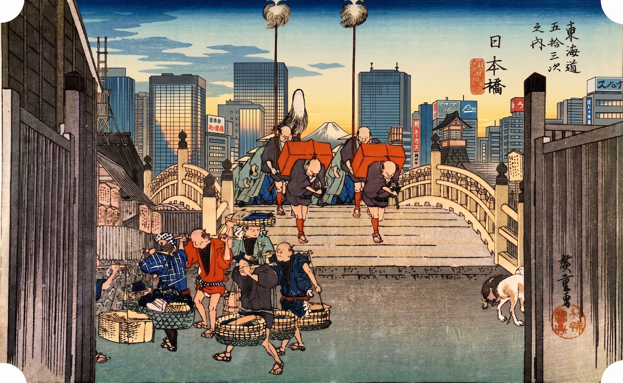 商用OK！本物浮世絵コラージュ・デザイン制作ます 本物浮世絵をカスタマイズ！デザイン制作【実績500社以上】 イメージ1