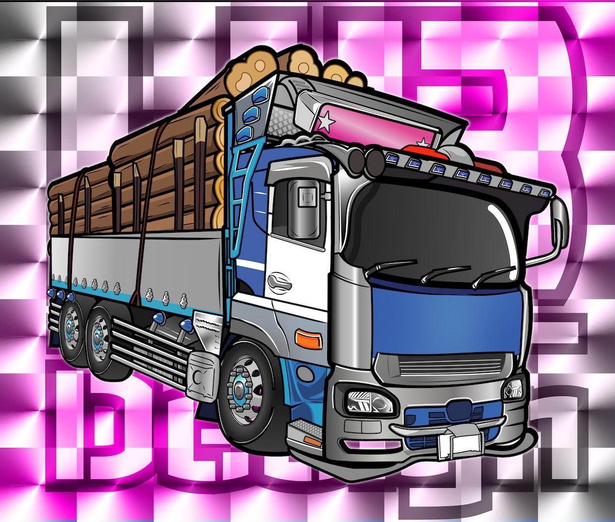 商用利用OK リアルな車イラストをお描きいたします 他ではないデフォルメ×リアルなイラストをお描きします イメージ6
