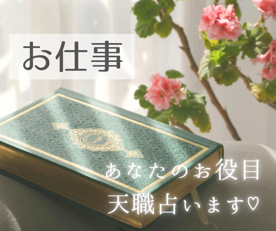 お仕事鑑定⚜️今のあなたのお役目・天職を占います 適職、起業、副業、転職、仕事に関するお悩みをお聴きします♡ イメージ1