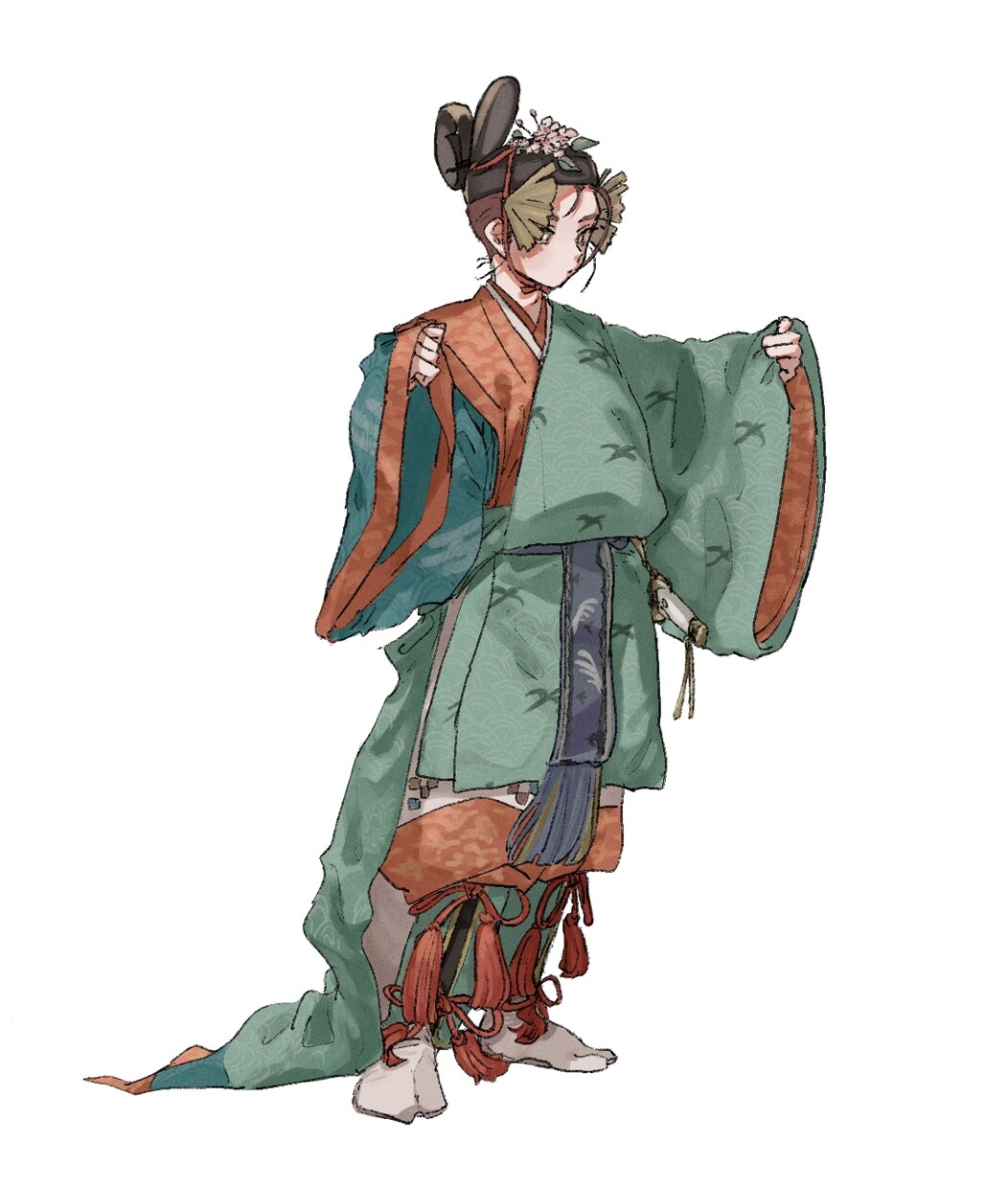 シンプルな人物イラストを制作します 中性的な人物・着物のイラストが得意です。 イメージ5