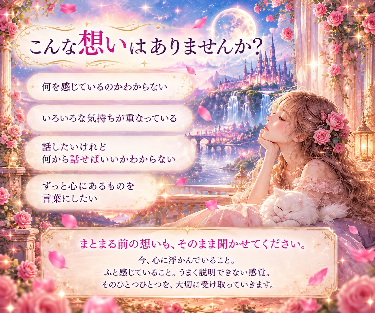 言葉にならない心の想いを丁寧に言葉にします 心の奥にある本当の想いを、あなたらしい言葉へ翻訳します イメージ2