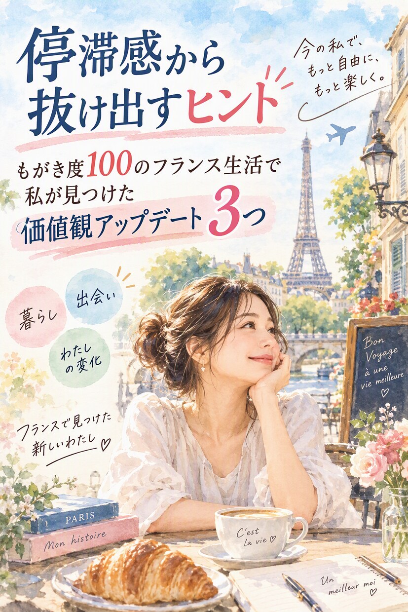 価値観変化や停滞感から抜け出すヒント3つ教えます もがき度100のフランス生活で学んだこと【スライド21枚】 イメージ1