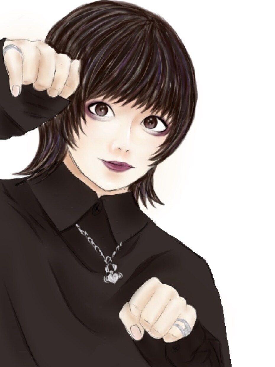 自分好みのお顔のイラストを書きます 特に素材がない場合は盛れたプリクラなどを参考にします！ イメージ3