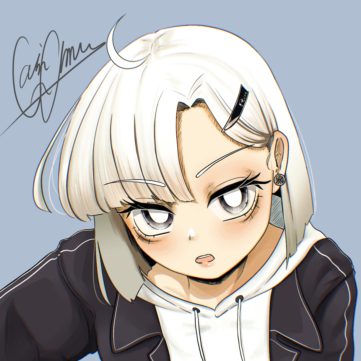 あなただけの女の子キャラSNSイラストを提供します SNSダウナー女の子アイコン・イラスト制作 イメージ6