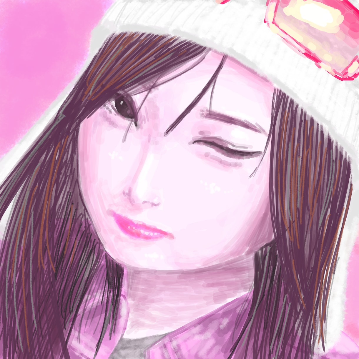 修正可　SNS向け人物アイコン描きます カラフルでかわいいあなただけのアイコンﾃﾞｽ イメージ2