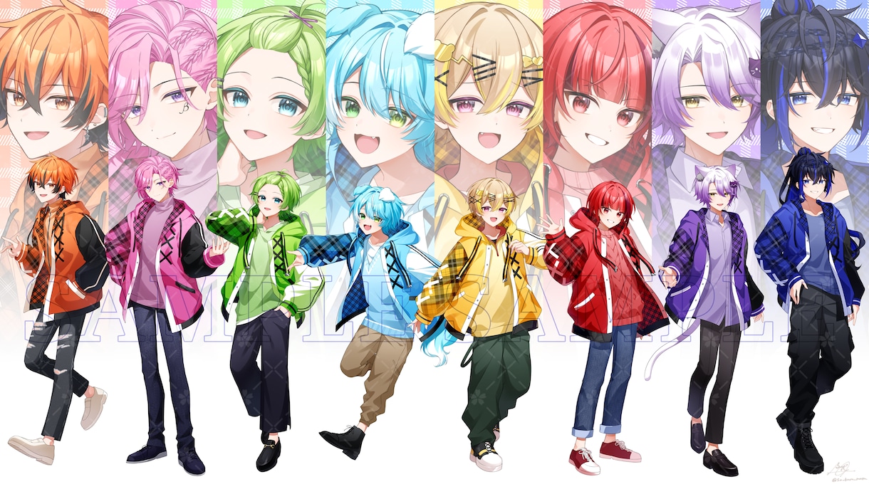 立ち絵や一枚絵などご要望のイラストをお描きします MVイラスト/サムネイルイラスト/グッズイラスト　etc イメージ6
