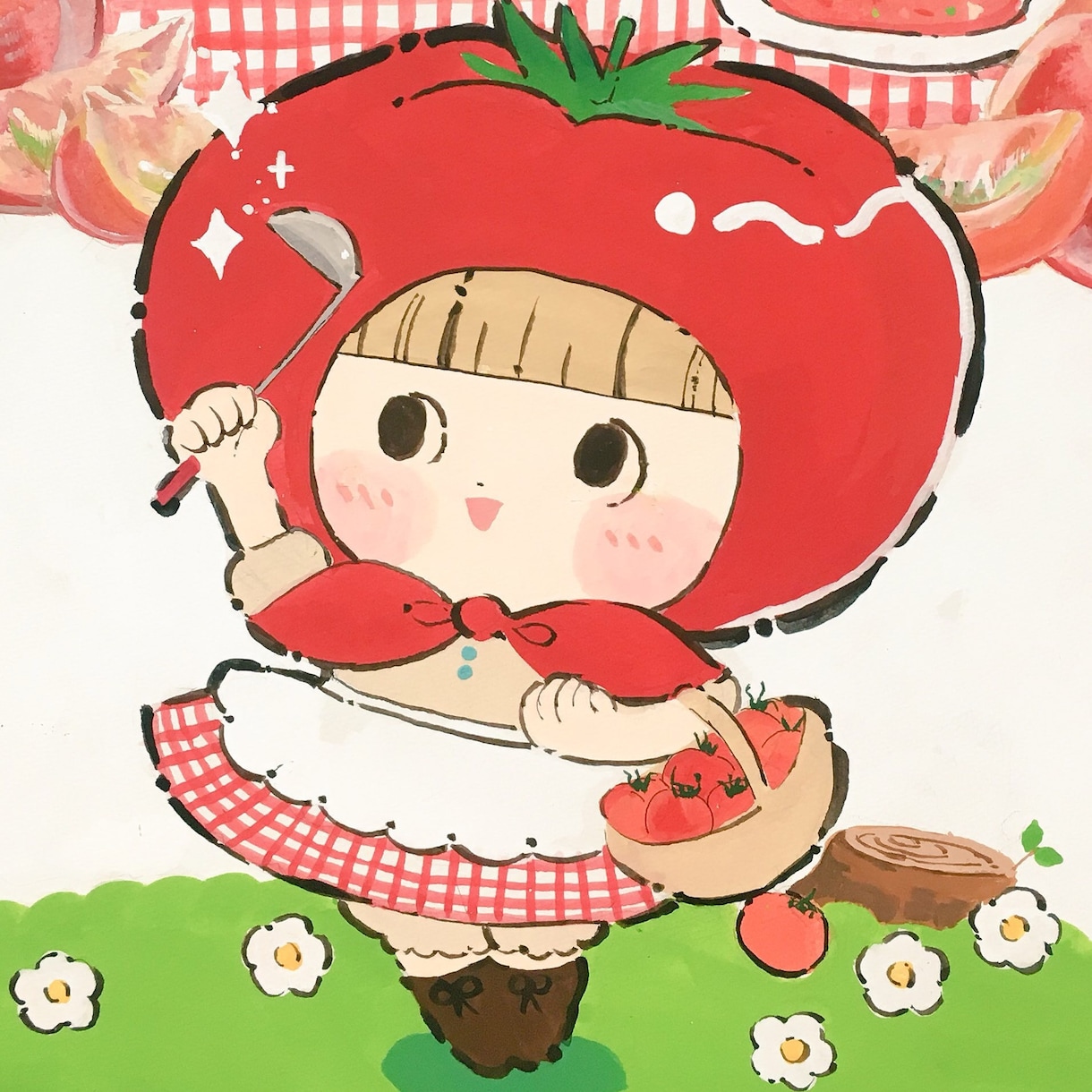 ふんわり可愛いテイストのイラスト描きます 現役美大生によるSNSのアイコンやイラストカット制作 イメージ2
