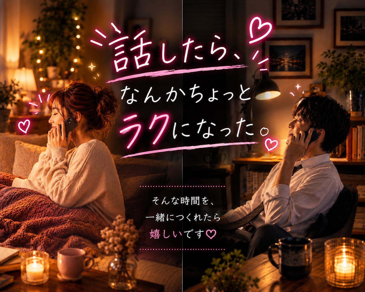 誰にも言えない【本音、愚痴、秘密】全部受け止めます 『ひとりで抱えないで/全部さらけ出しちゃえ/2人だけの秘密』 イメージ7