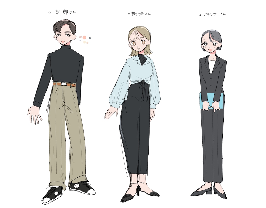 LP漫画・広告漫画のキャラデザします トレンドをおさえ、ターゲットに響くキャラをご提案 イメージ7