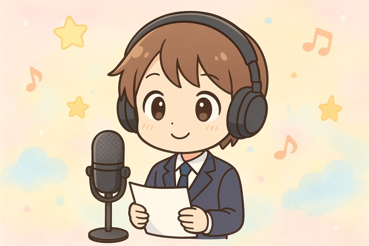 ナレーションをします 一般学生がナレーションを頑張ります。 イメージ1