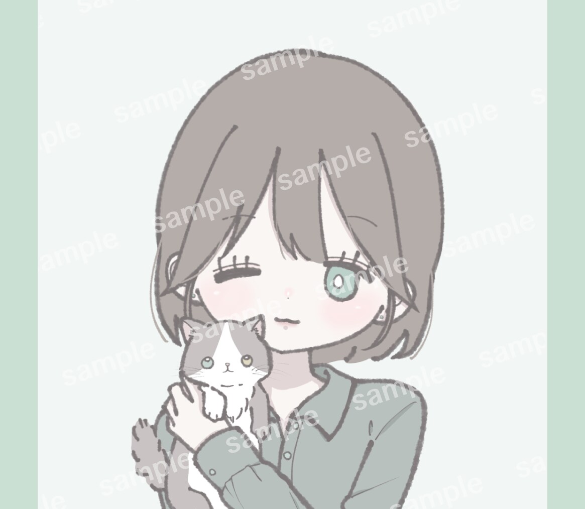 即日対応可✿ゆるかわSNSアイコンお描きします 商用利用OK♪ SNS・ブログ等に使えるアイコンを制作します イメージ4