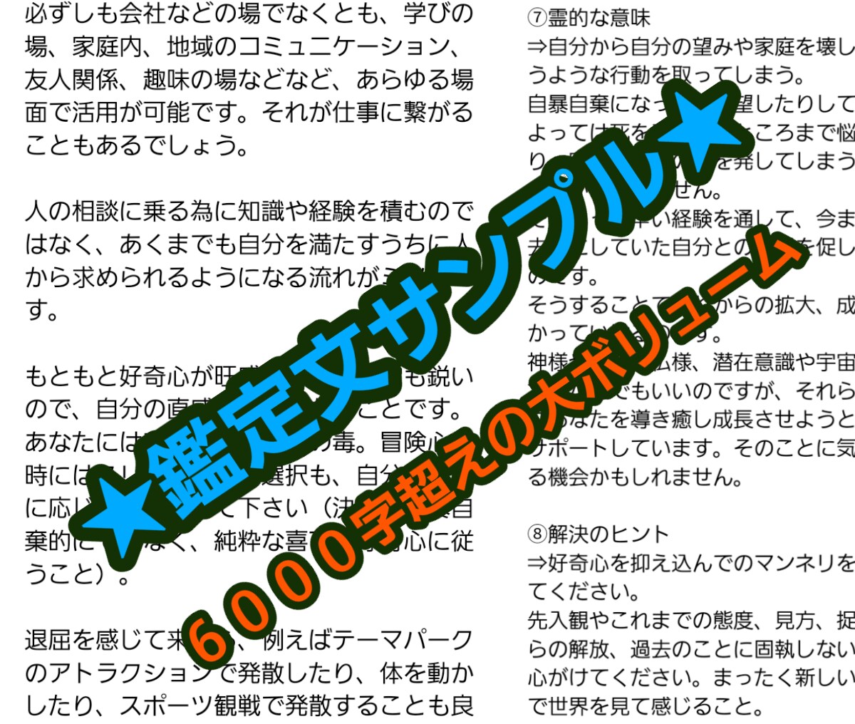 あなたの魂に刻まれた【才能】&【使命】を伝言します 【自分との】数秘術×タロット&大ボリューム鑑定×絵【再会】 イメージ8