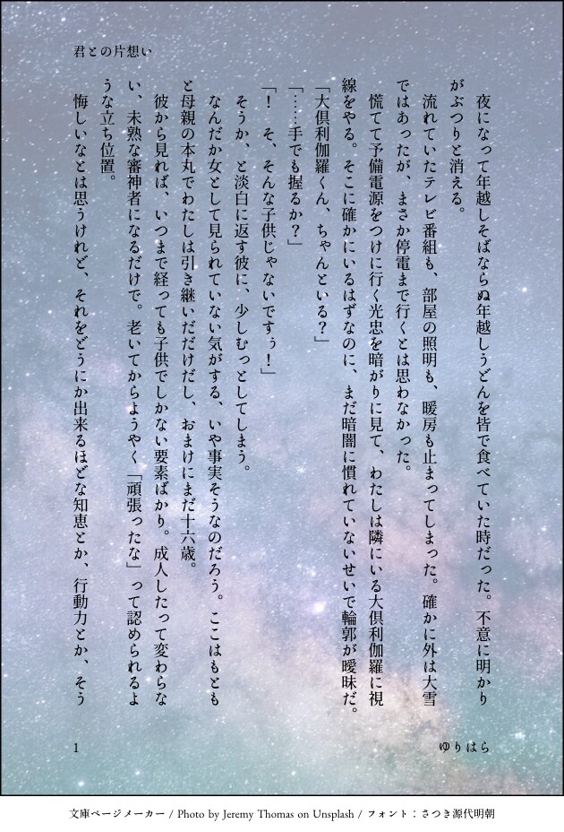 小説書きます 主に刀剣乱舞や第五人格、Fateシリーズ。貴方の理想通りに！ イメージ1