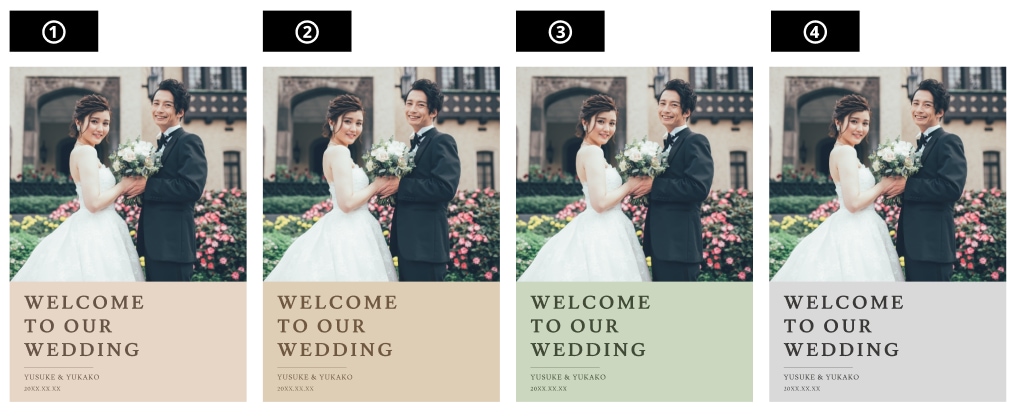 韓国デザイン風のウェルカムボードを作ります 急ぎで結婚式のウェルカムボードが必要な方へ イメージ6