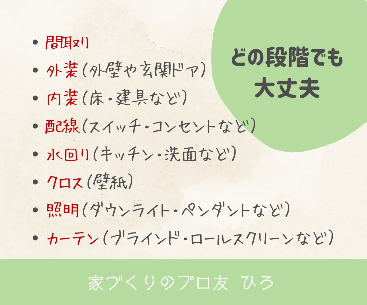 1ヶ月間お家づくり迷子のセカンドオピニオンをします 友達に気軽に聞く感覚でプロに相談。実績あるICが親身に対応 イメージ4