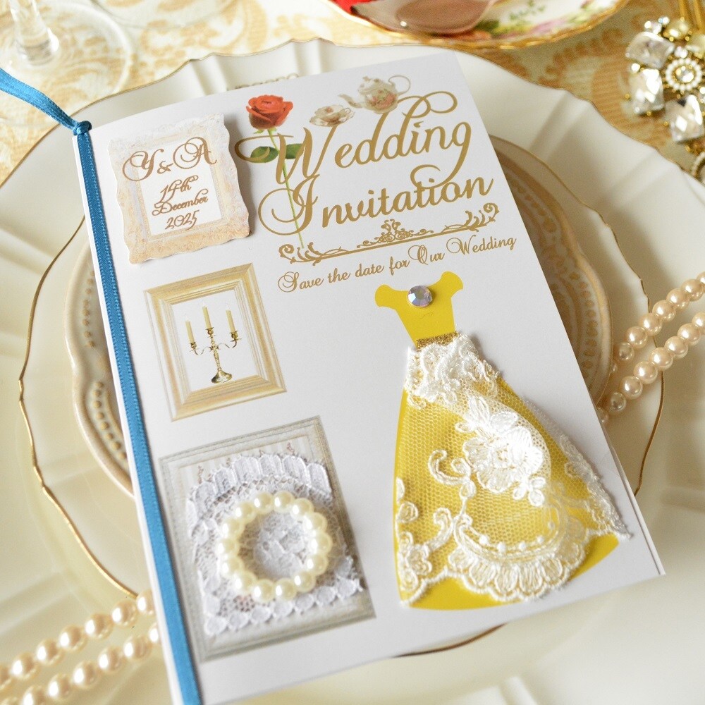 プリンセスの結婚式招待状作ります プリンセスウェディングのペーパーアイテムを作っています。 イメージ8
