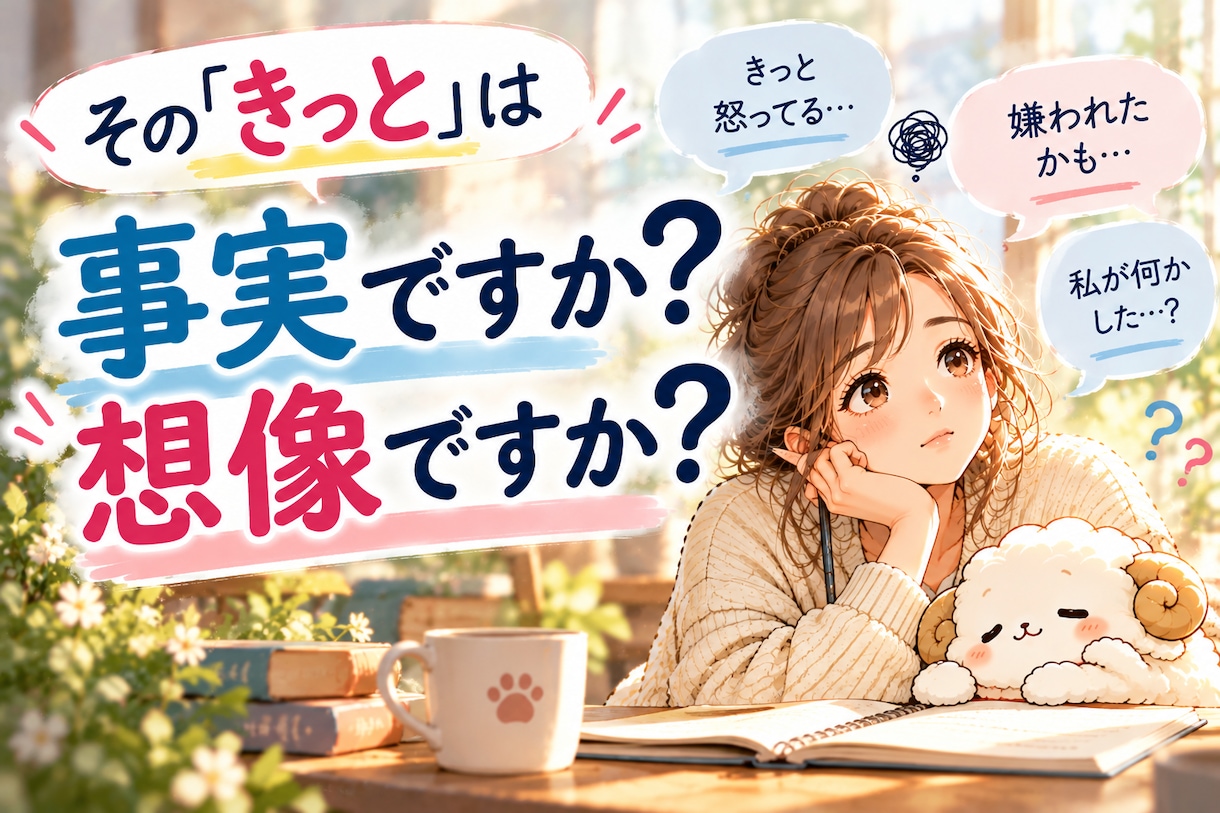 どうせ理解されない と諦める前に心を整理します その「きっと」は事実ですか？想像ですか？ イメージ2
