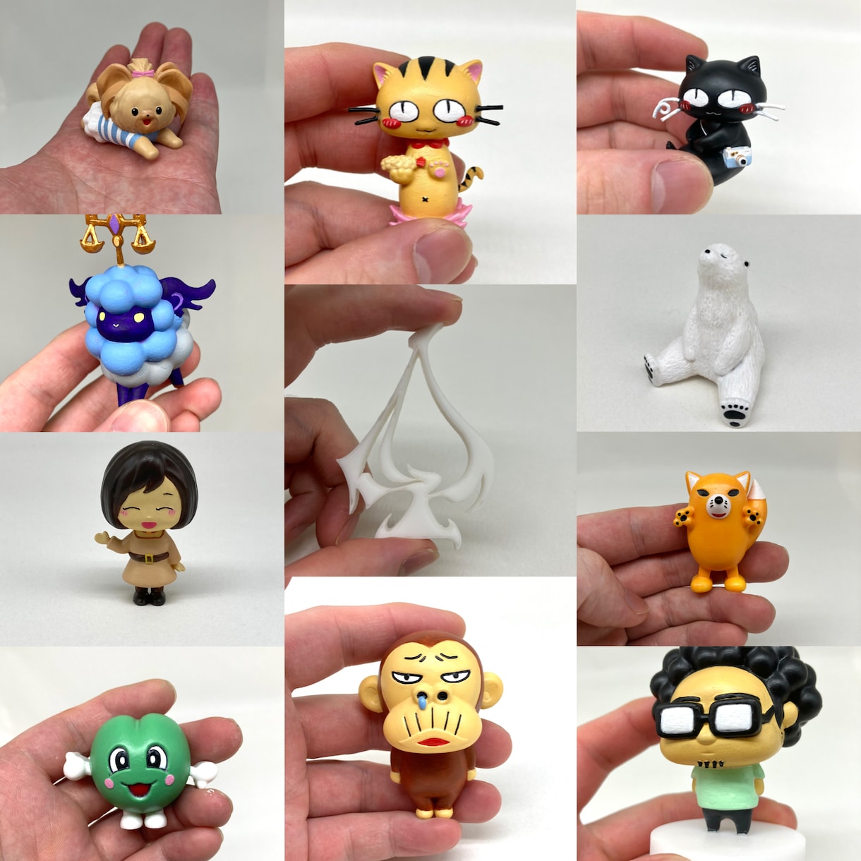 イラストをを3Dモデリング、3Dプリントします オリジナルキャラクターのフィギュアを作ります。 イメージ5