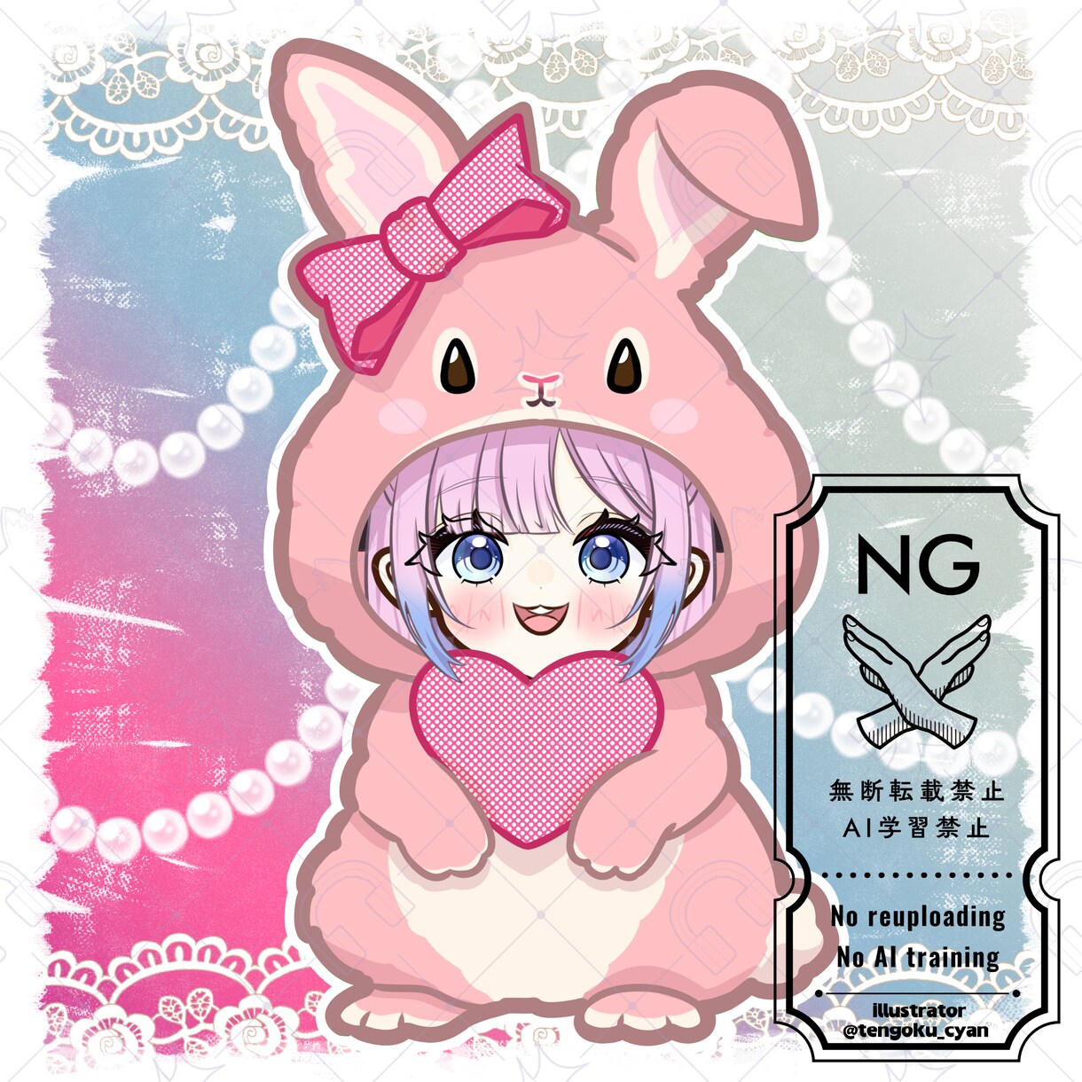 商用利用可！【アニマル着ぐるみ】ミニキャラ描きます ライバー活動をお手伝い！配信/パネル開け/アイコン/グッズ イメージ9
