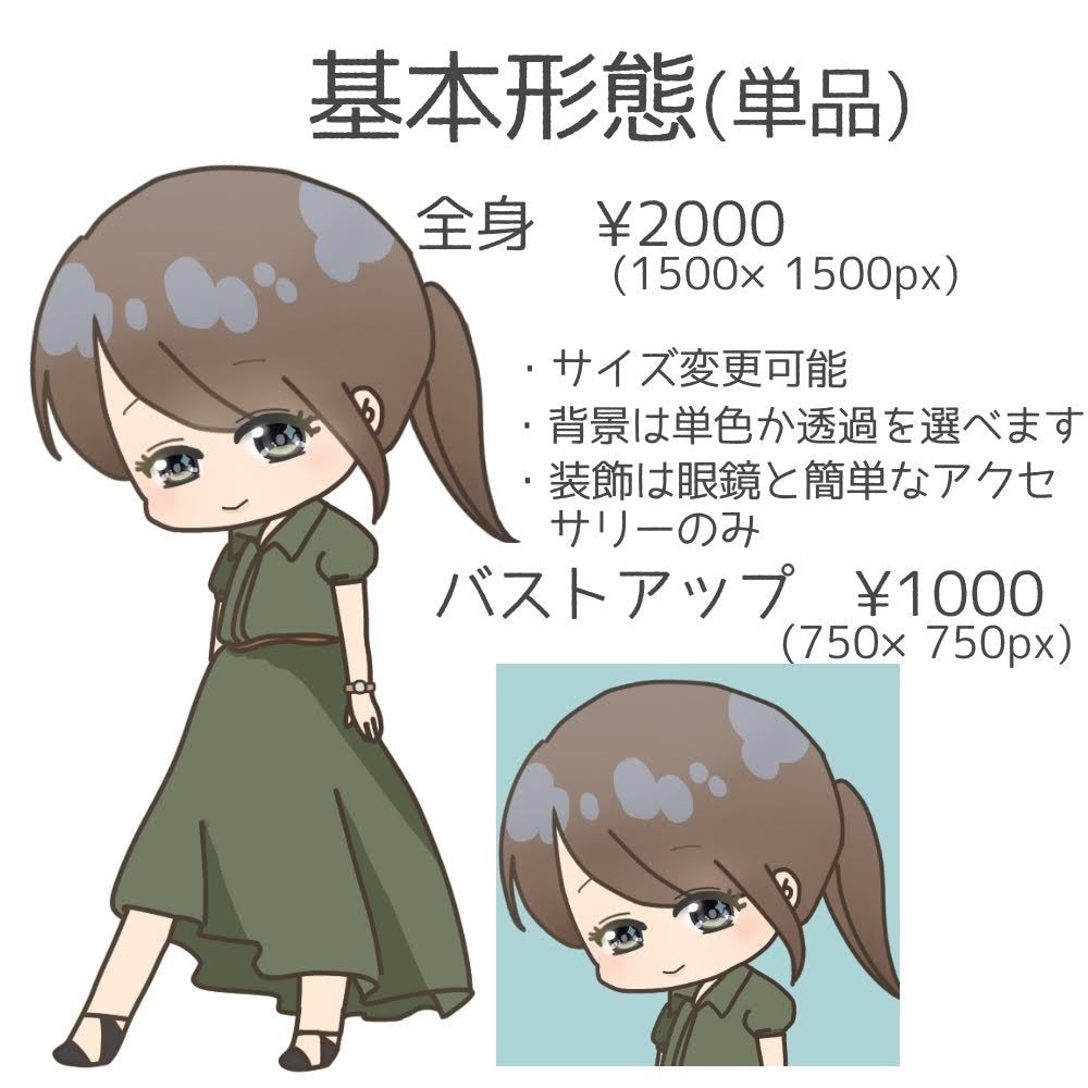 あなただけのオリジナルアイコン描きます キラキラおめめのミニキャラ！SNSやYouTubeにも！ イメージ2