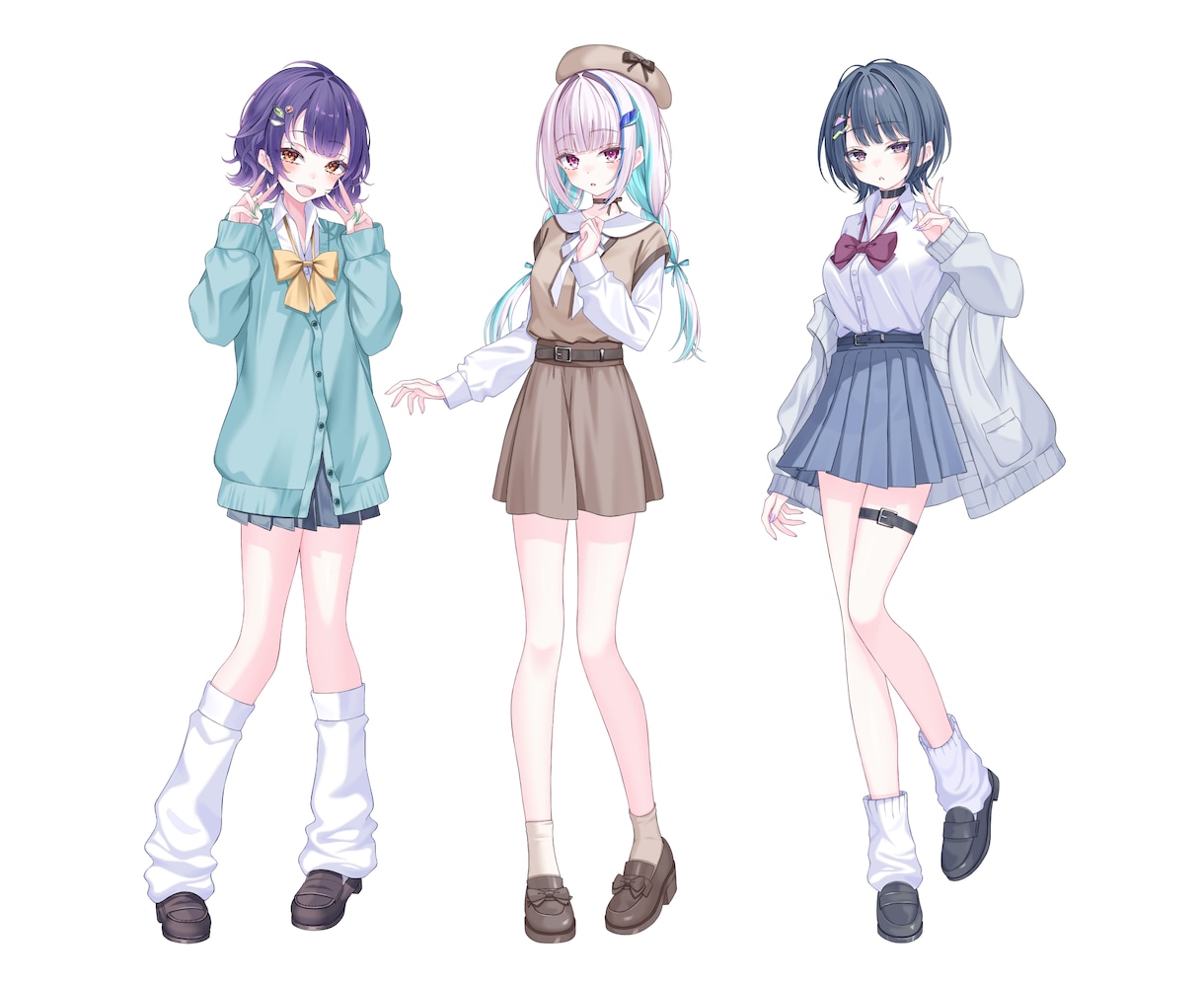 商用利用無料！期待以上のイラストを制作します 立ち絵やキービジュアルが必要な方へ！X、配信等にぜひ！ イメージ5