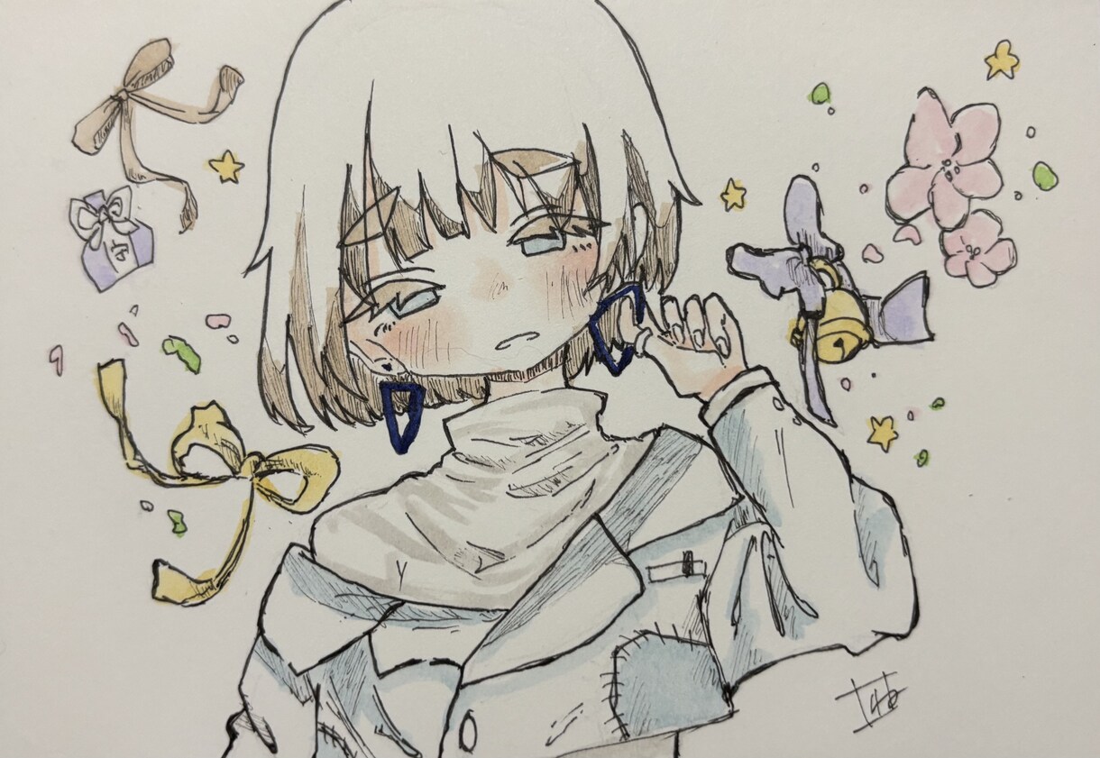 MVなどの1枚絵をアナログで描きます 私とぜひ一緒に作品作りませんか？ イメージ5