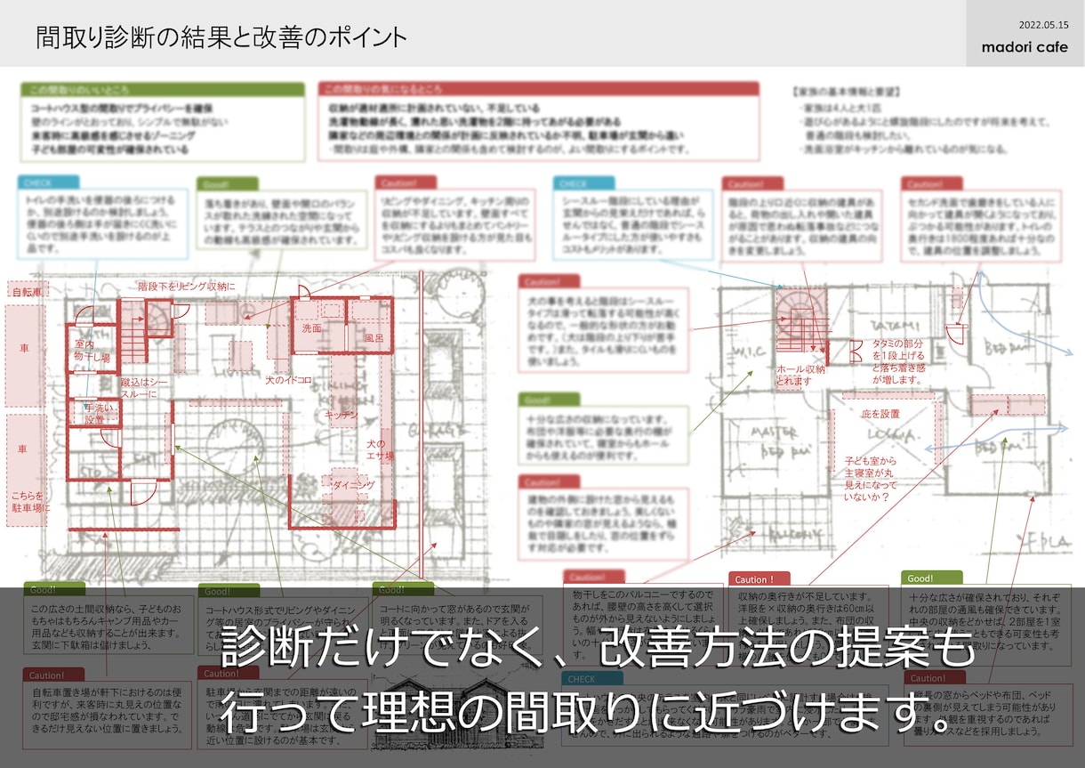 住宅の間取りを診断＆改善提案やアドバイスをします 一級建築士のチェックによるセカンドオピニオンと間取りの相談 イメージ5