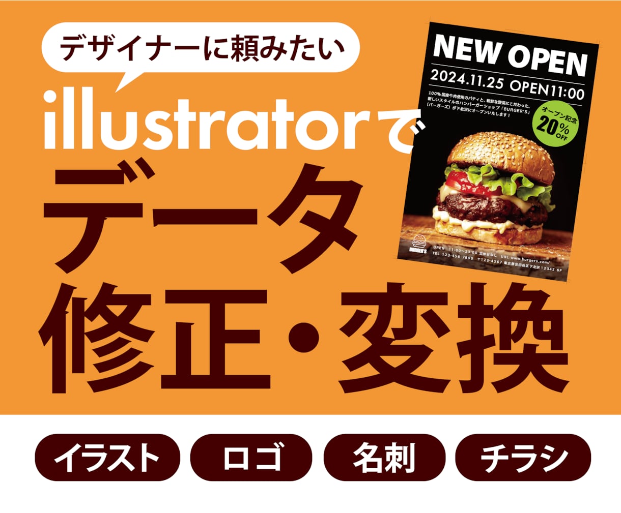 Aiでイラスト・ロゴなどを復元・変換・修正します 迅速・正確・丁寧に行います！お気軽にご相談ください イメージ1