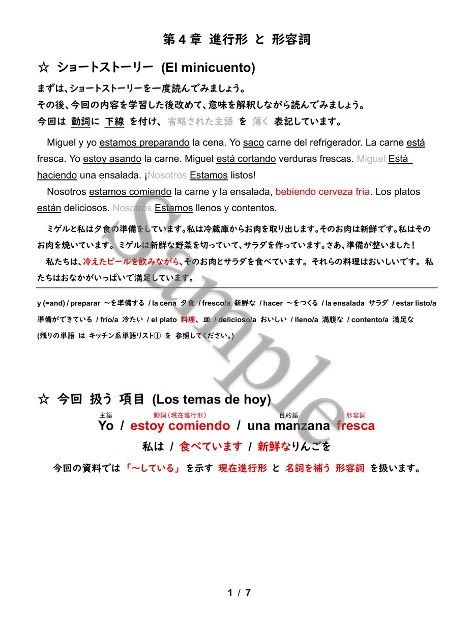 スペイン語ゼロから、日常の会話力の土台をつくります 初心者大歓迎｜旅行・留学・海外赴任に対応｜日本語で丁寧に解説 イメージ3