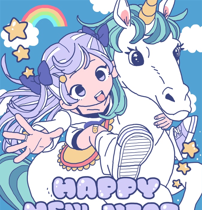 シンプルでポップ☆かわいいイラスト描きます 一枚絵からSNSアイコンまで様々な用途に対応いたします イメージ1