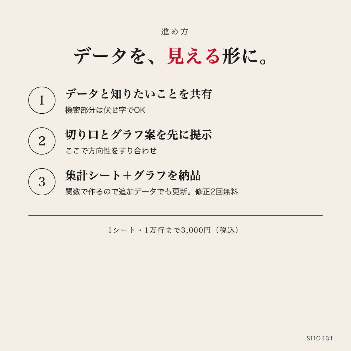 Excelのデータを集計してグラフにします 売上・アンケート・勤怠を表とグラフに。関数で更新可 イメージ2