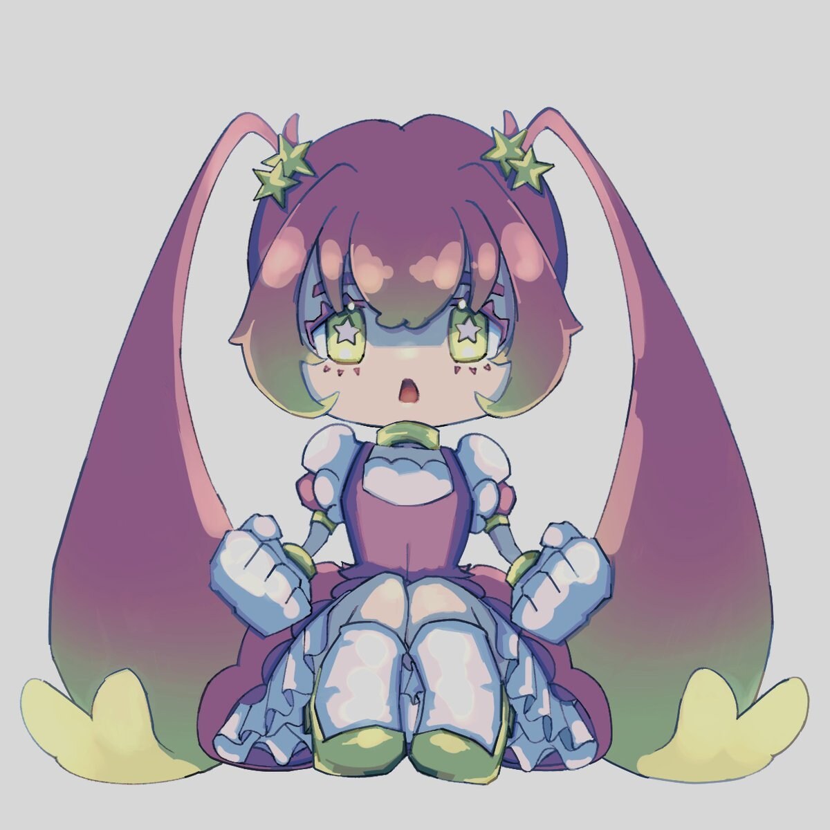 女の子のデフォルメキャラを制作します 様々な用途にゆめかわでかわいいデフォルメキャラ イメージ1