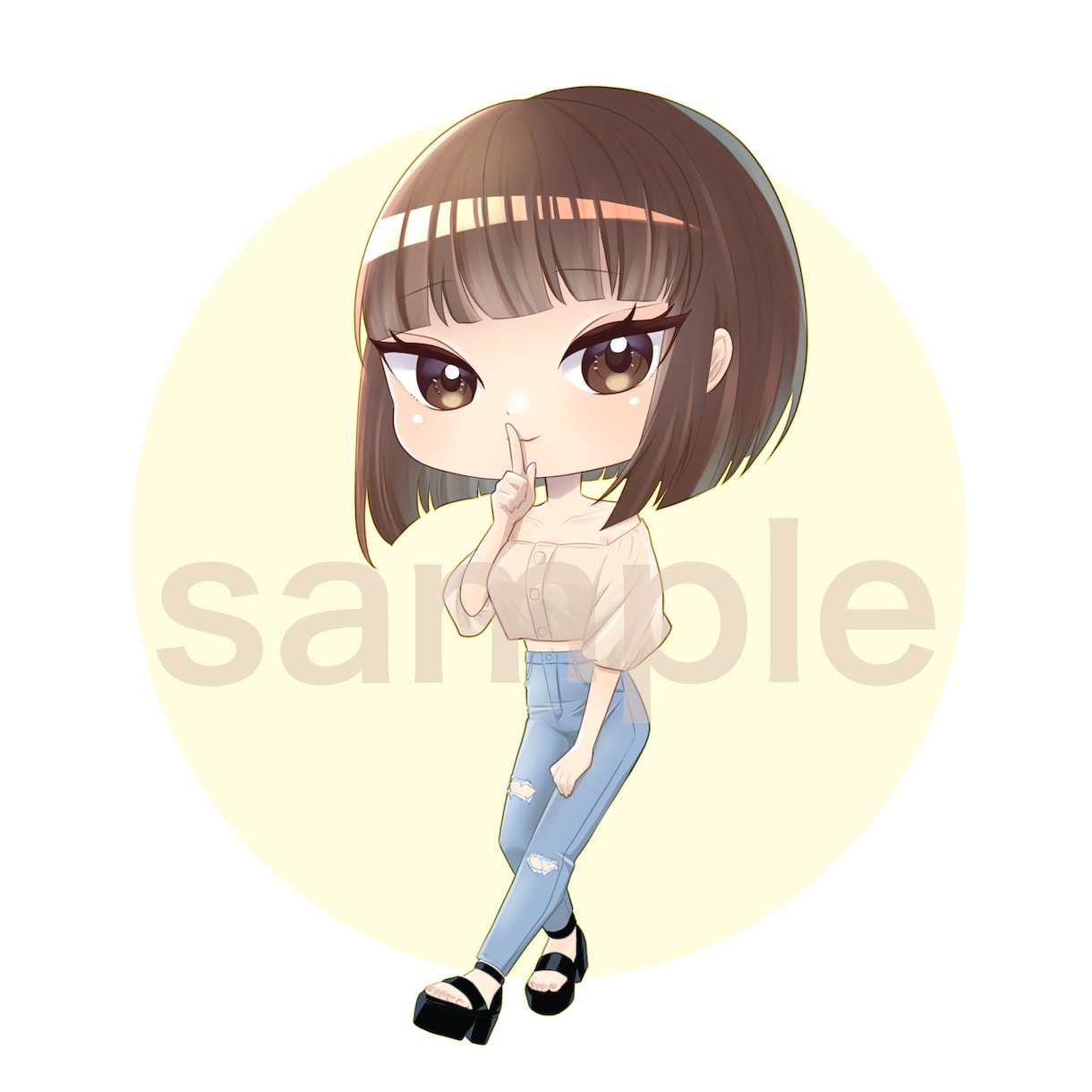 SD(デフォルメ)キャライラストを作成します SNS・ブログ・動画等なんでも使用OKです!! イメージ5