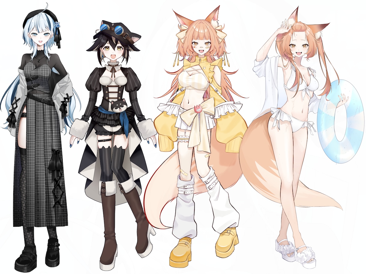 商用◎活動者向けイラスト・立ち絵などを描きます サムネイル、IRIAM、SNS等利用可能。 イメージ3