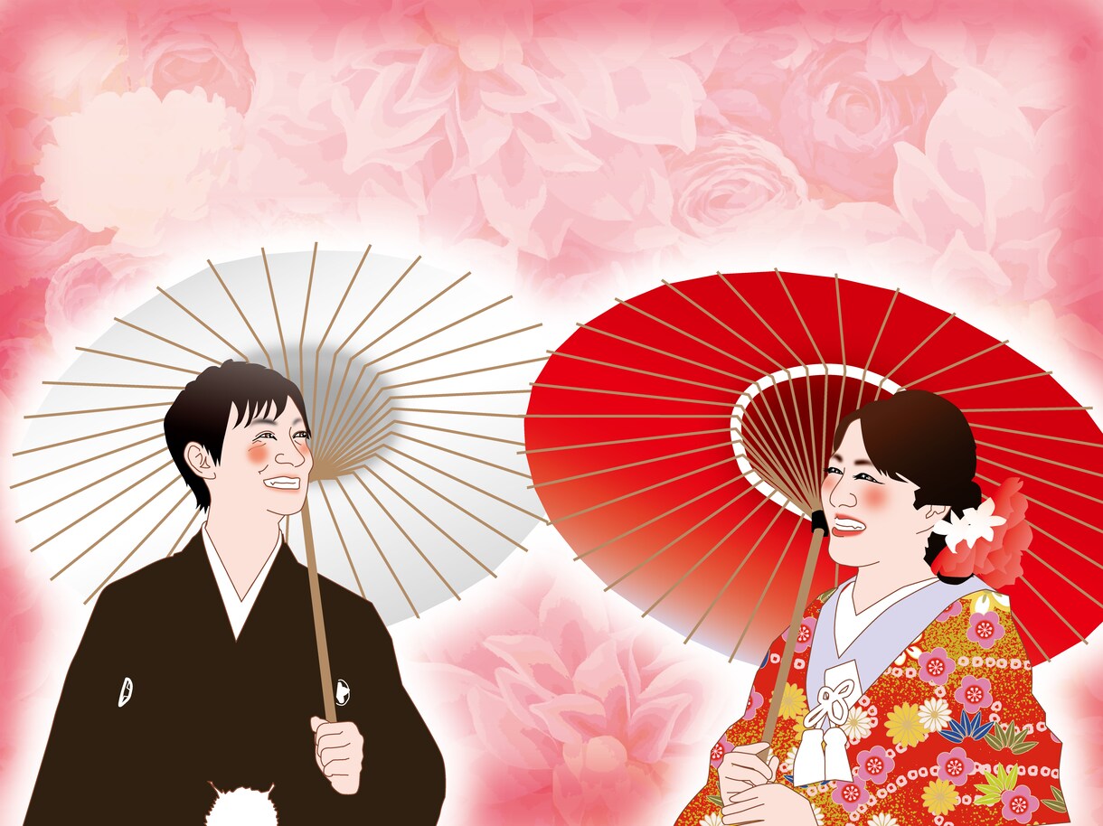 名刺や結婚式のウエルカムボードに！似顔絵描きます 華やかな色合いを心掛けております！喜んでいただければ幸いです イメージ4