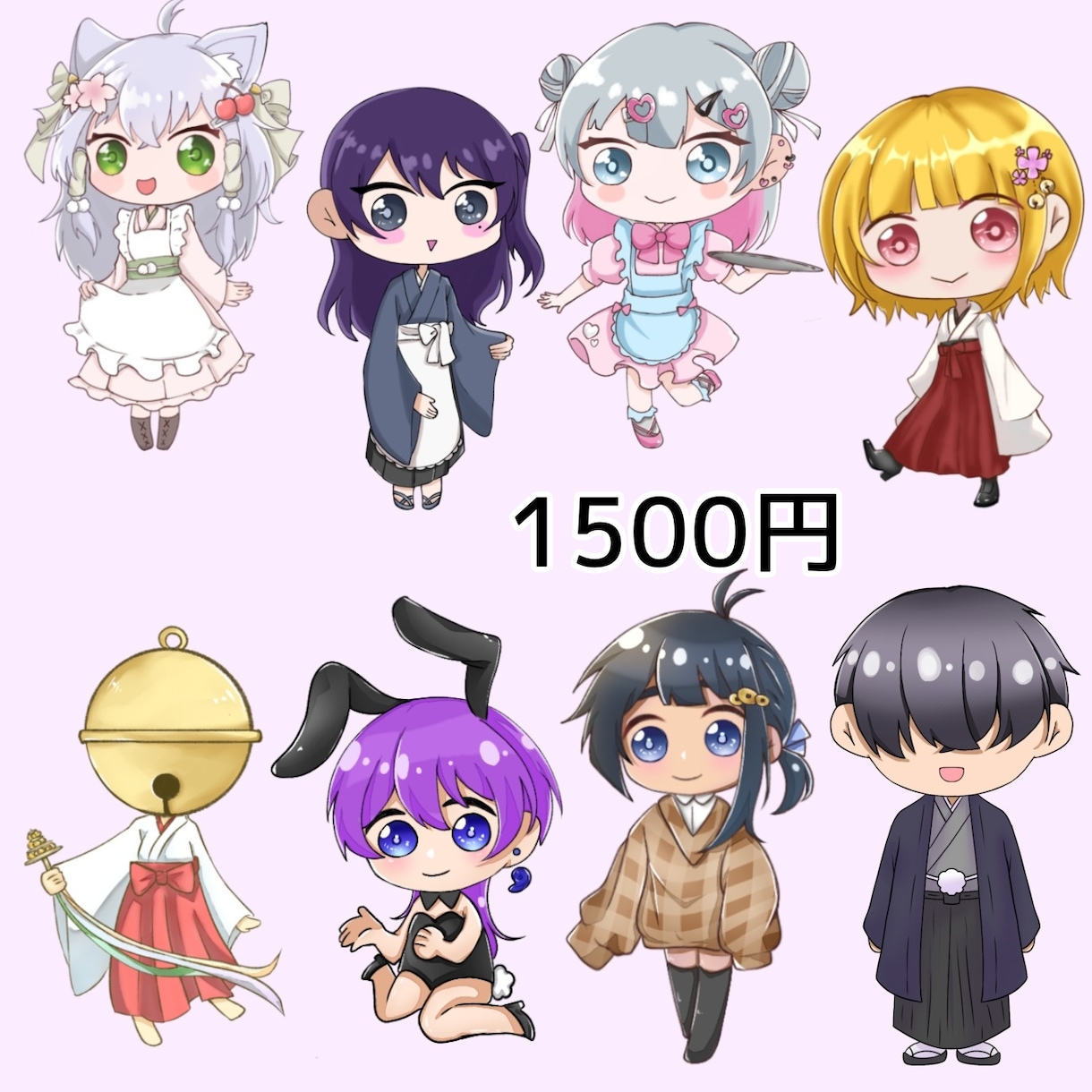 ゆるふわ可愛いSDイラスト・アイコン描きます もちもちゆるふわSDイラスト 相談だけでも大歓迎！ イメージ2