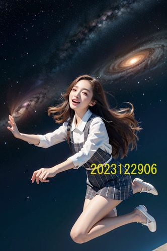 AIで作成した宇宙が背景の女子高生写真を販売します 実写では撮影が不可能な宇宙が背景の女子高生写真販売 イメージ6