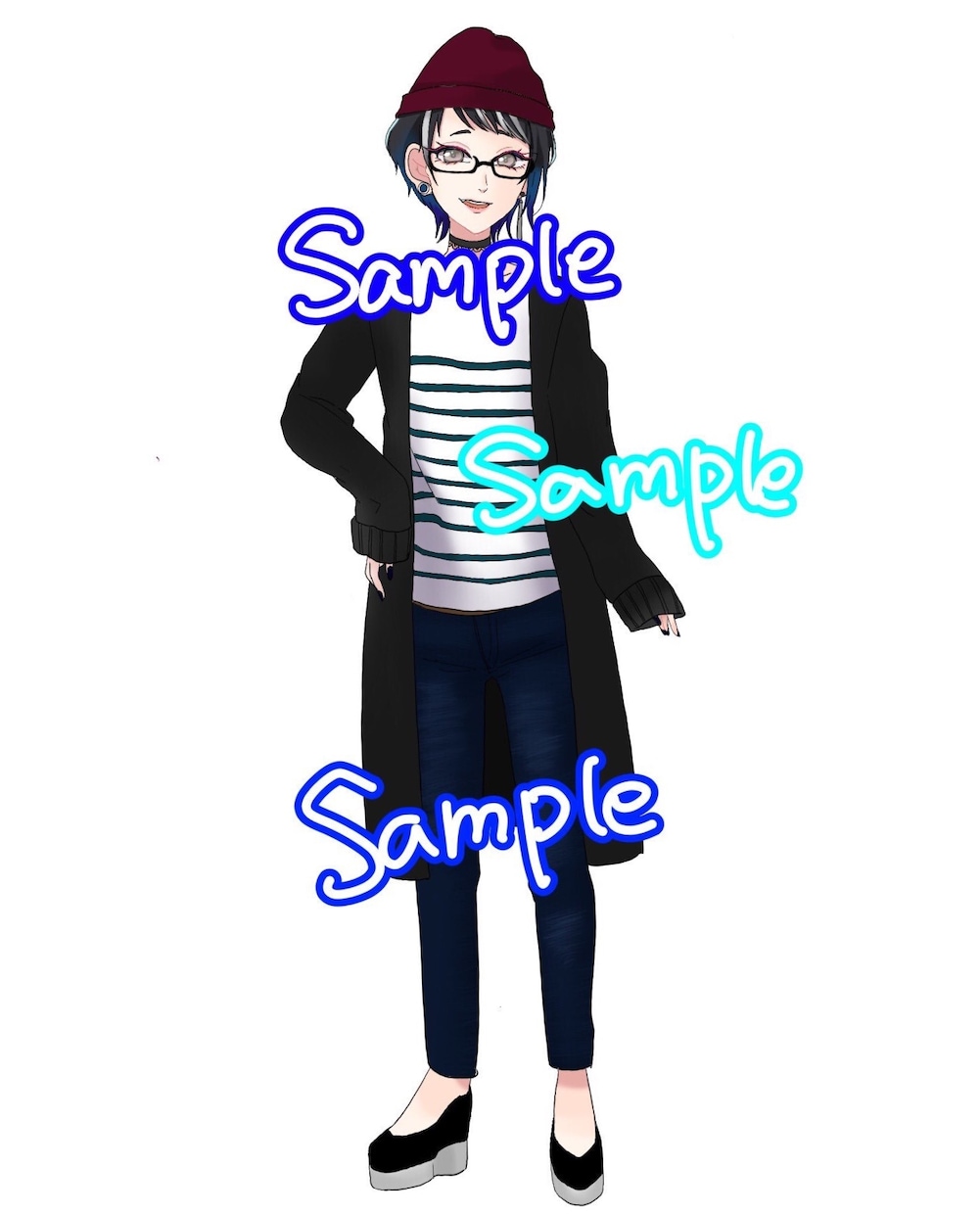 創作キャラクターの立ち絵お描きします TRPGや企画などで創作キャラクターの立ち絵が欲しいかたへ イメージ2