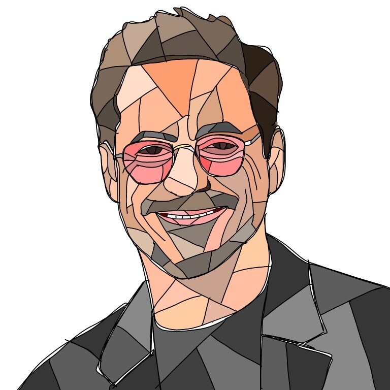 SNSのアイコンに使える似顔絵イラスト描きます ステンドグラス風に似顔絵描かせていただきます！ イメージ8