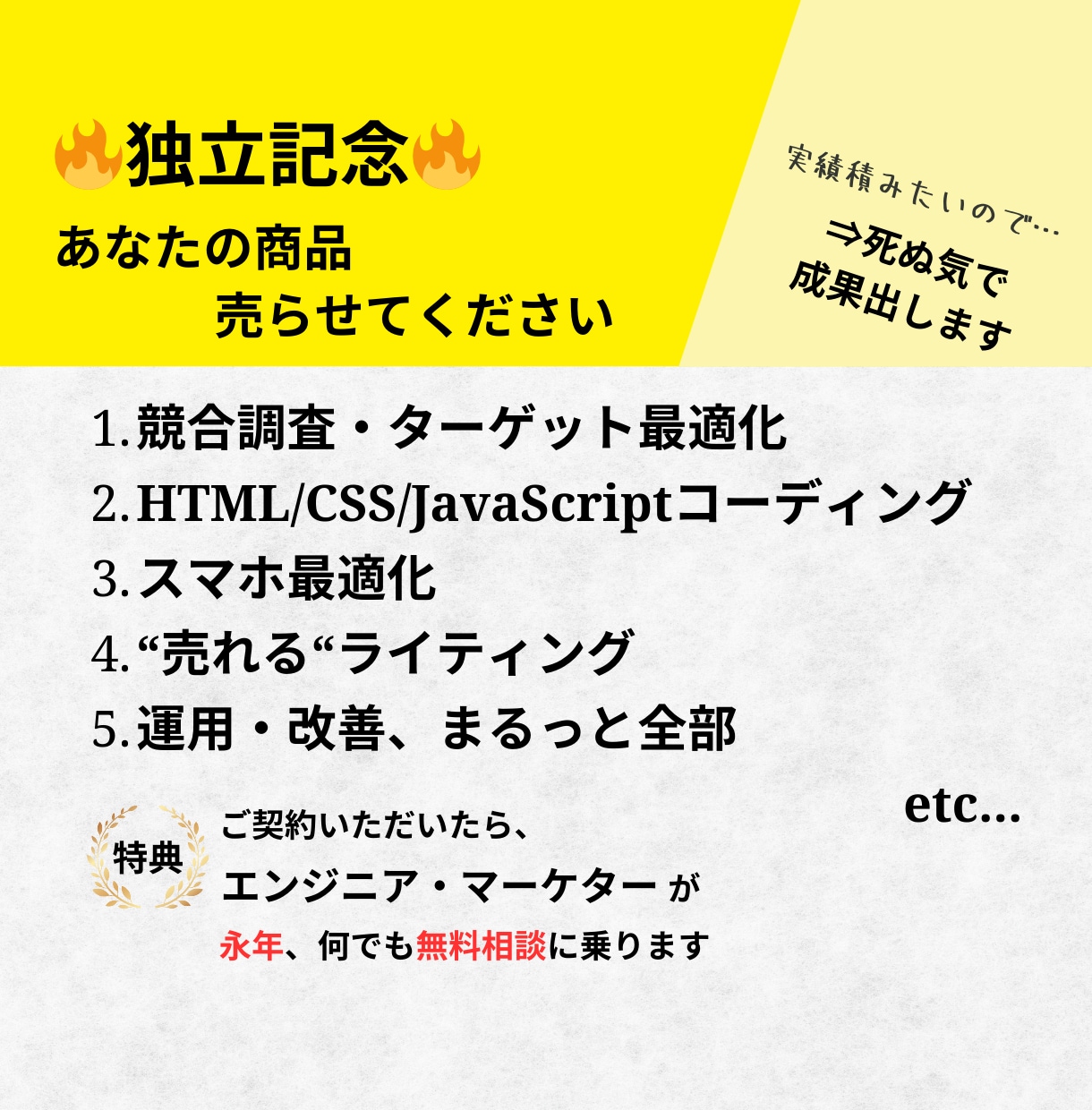 5名限定価格】低価格でポチりたくなるLPを作ります 作成〜運用まで丸投げOK！お手軽に改善できるLPをご提供！ イメージ3
