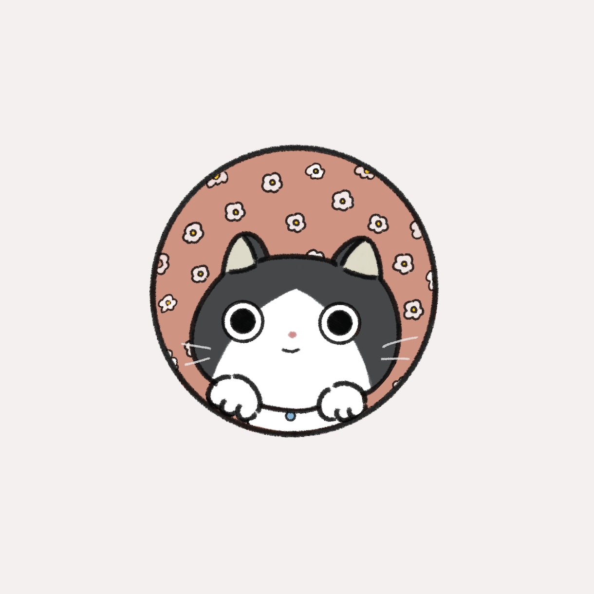 ひょっこりのぞいたアイコンイラストを描きます ワンちゃん、ネコちゃんのゆるくて癒されるイラスト！ イメージ5