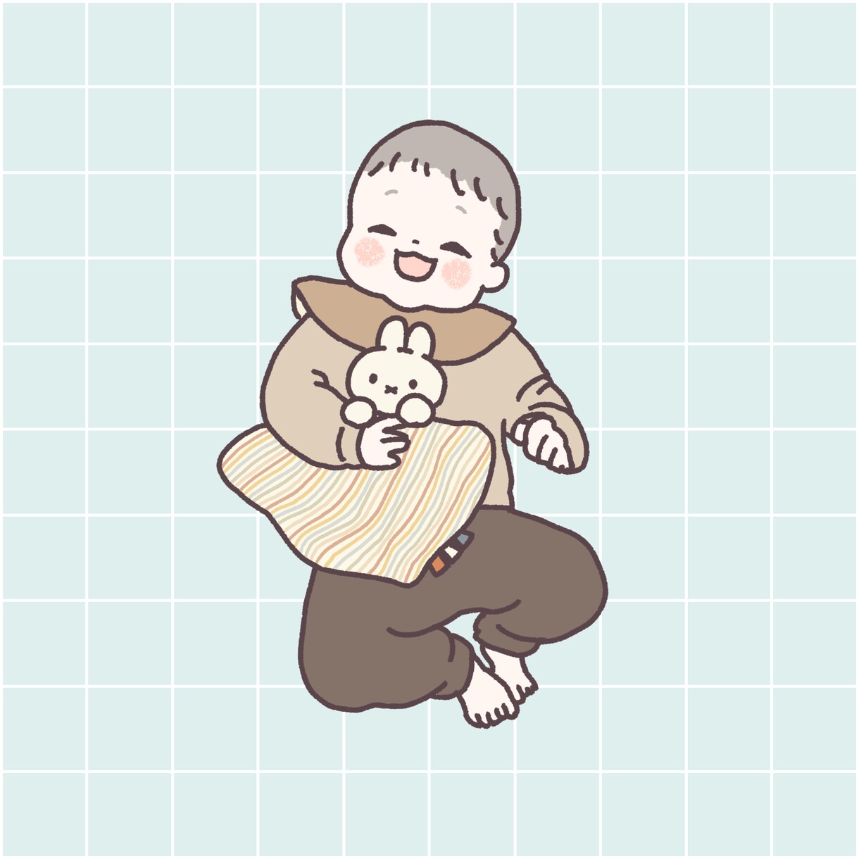 ほっこりかわいいテイストでお子様の似顔絵描きます SNS使用可！形に残るオプション付き♡ イメージ10